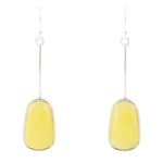 Madeleine Yellow Jade and Sterling Silver Earrings - Barse Jewelry
