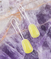 Madeleine Yellow Jade and Sterling Silver Earrings - Barse Jewelry