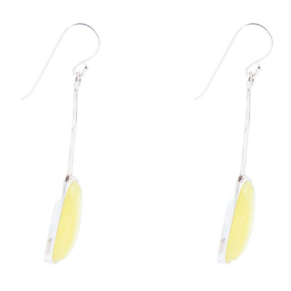 Madeleine Yellow Jade and Sterling Silver Earrings - Barse Jewelry