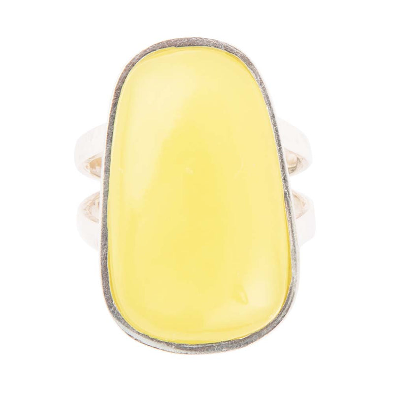 Madeleine Yellow Jade and Sterling Silver Ring - Barse Jewelry