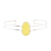 Madeleine Yellow Jade Sterling Silver Cuff Bracelet - Barse Jewelry