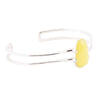 Madeleine Yellow Jade Sterling Silver Cuff Bracelet - Barse Jewelry