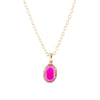 Magenta Quartz and Bronze Necklace - Barse Jewelry