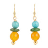 Magnesite and Jade Drop Earrings - Barse Jewelry