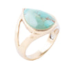 Maisy Turquoise and Bronze Teardrop Ring - Barse Jewelry