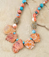 Mandarin Orange Jasper Statement Necklace - Barse Jewelry