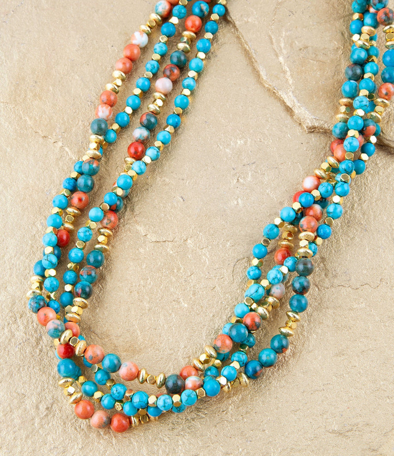 Mandarin Twist Statement Necklace - Barse Jewelry