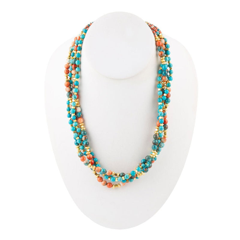 Mandarin Twist Statement Necklace - Barse Jewelry