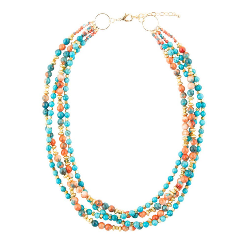 Mandarin Twist Statement Necklace - Barse Jewelry