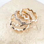 Marcasite and Bronze Stack Ring Set - Barse Jewelry