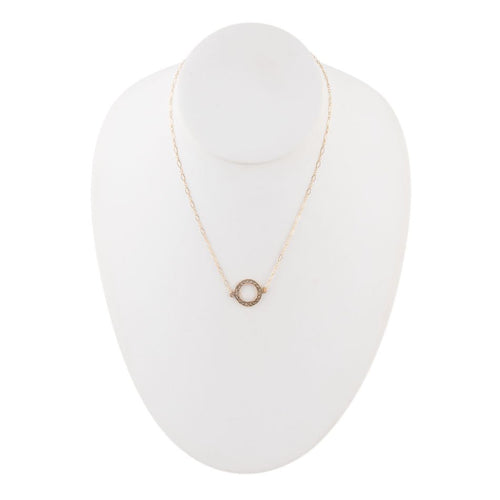 Marcasite Necklace- Bronze - Barse Jewelry