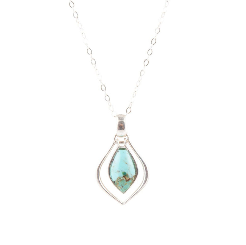 Melita Turquoise and Sterling Silver Necklace - Barse Jewelry