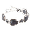 Midnight Labradorite and Sterling Silver Toggle Bracelet - Barse Jewelry
