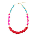 Mija Red Coral Chunky Necklace - Barse Jewelry