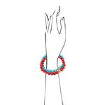 Mija Turquoise and Coral Stack Bracelet - Barse Jewelry