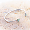 Mirror Image Turquoise and Sterling Silver Cuff Bracelet - Barse Jewelry