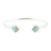 Mirror Image Turquoise and Sterling Silver Cuff Bracelet - Barse Jewelry