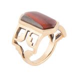 Mission Red Rainbow Jasper Ring - Barse Jewelry