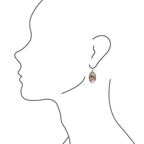 Mixed Mauve Matrix Earrings - Barse Jewelry