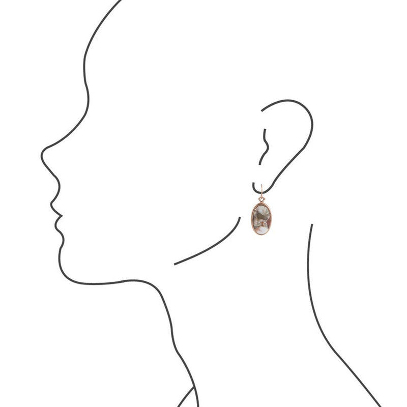 Mixed Mauve Matrix Earrings - Barse Jewelry