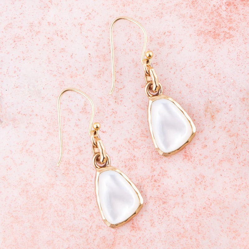 Mother of Pearl and Bronze Earrings - Barse Jewelry