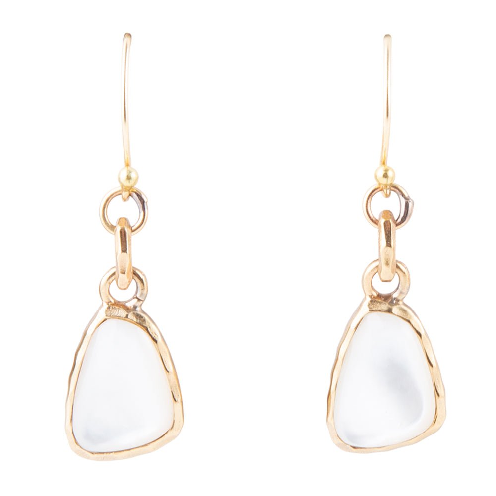 Mother of Pearl and Bronze Earrings - Barse Jewelry