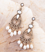 Mother of Pearl Chandelier Earrings - Barse Jewelry