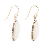 Mother of Pearl Faceted Oval Earring - Barse Jewelry