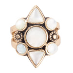 Mother of Pearl Multi Stone Statement Ring - Barse Jewelry