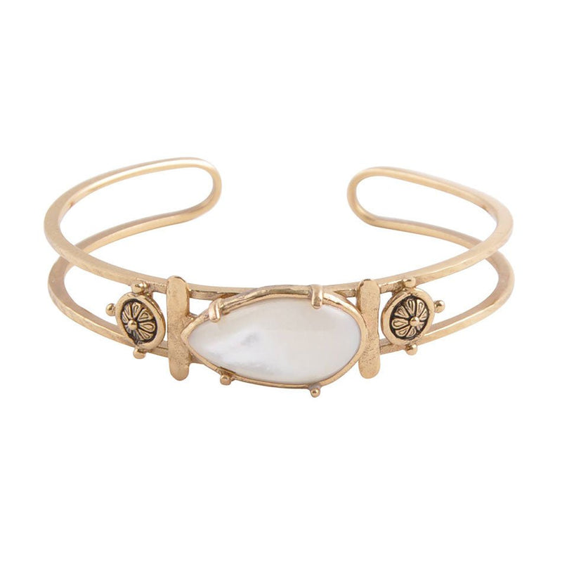 Mother of Pearl Open Cuff Bracelet - Barse Jewelry