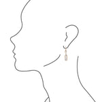 Mother of Pearl Rhombus Slab Earrings - Barse Jewelry