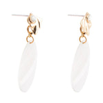 Mother of Pearl Slab Drop Earrings - Barse Jewelry