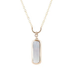 Mother of Pearl Slab Necklace - Barse Jewelry