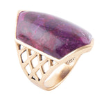 Motif Purple Turquoise and Bronze Ring - Barse Jewelry
