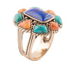 Multi Stone Floral Ring - Barse Jewelry