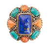 Multi Stone Floral Ring - Barse Jewelry