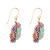 Native Color Multi Stone Turquoise Earrings - Barse Jewelry