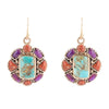Native Color Multi Stone Turquoise Earrings - Barse Jewelry