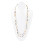 Natural Shine Grey Agate Endless Necklace - Barse Jewelry