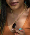 Nested Smoky Quartz Pendant Necklace - Barse Jewelry
