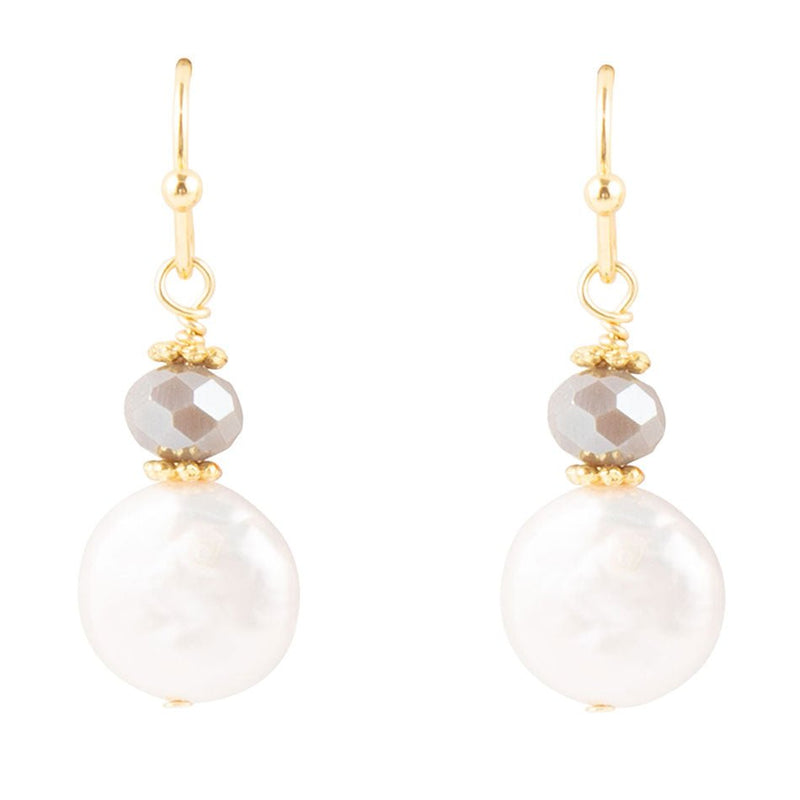 Noche Pearl Drop Earrings - Barse Jewelry