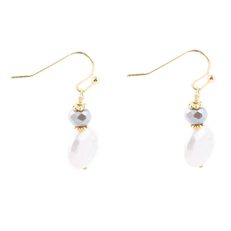 Noche Pearl Drop Earrings - Barse Jewelry