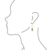 Nordic Grey Crystal Drop Earring - Barse Jewelry