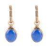 Nova Half-Hoop Lapis and Bronze Earrings - Barse Jewelry