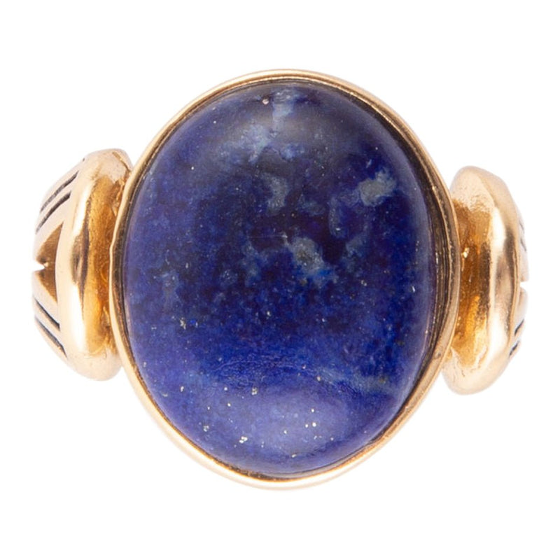 Nova Lapis and Bronze Oval Ring - Barse Jewelry