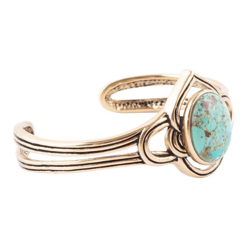Nova Turquoise and Bronze Cuff Bracelet - Barse Jewelry