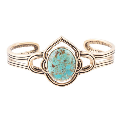 Nova Turquoise and Bronze Cuff Bracelet - Barse Jewelry