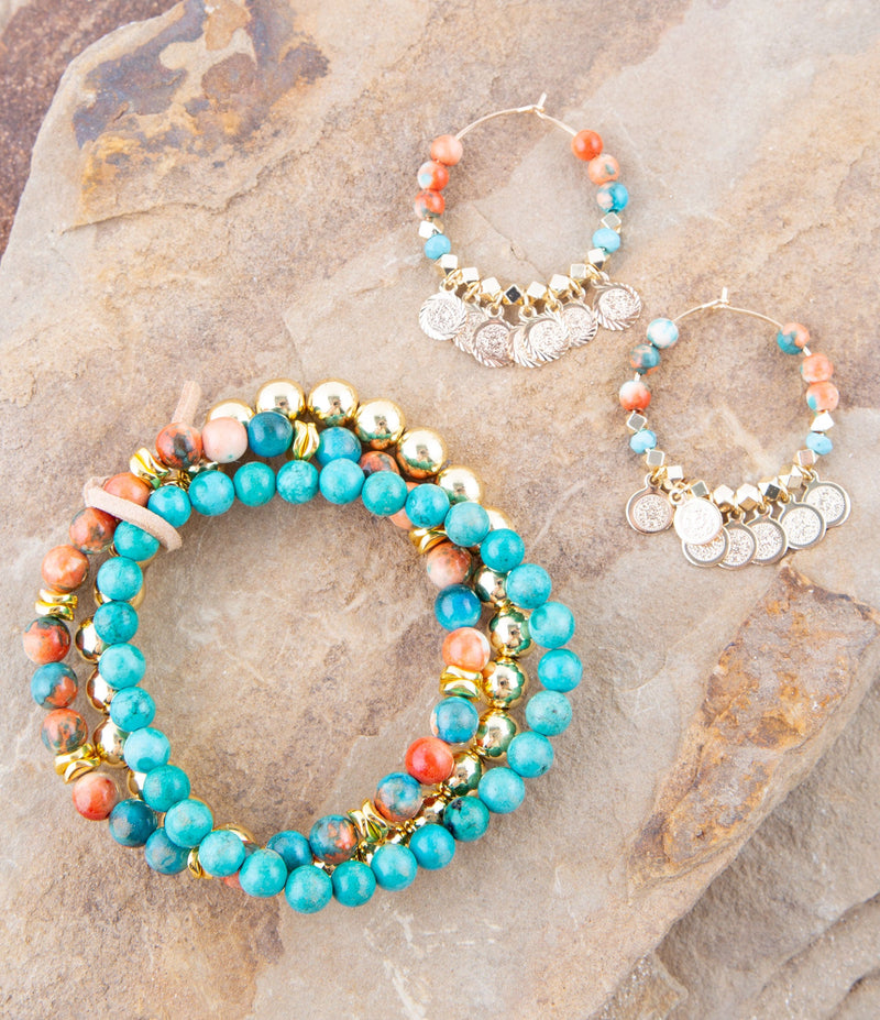 Ocean Jade Bracelet Set - Barse Jewelry
