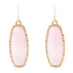 Odyssey Long Pink Opal and Bronze Earrings - Barse Jewelry