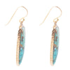 Odyssey Long Turquoise and Bronze Statement Earrings - Barse Jewelry